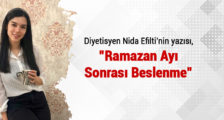 RAMAZAN AYI SONRASI BESLENME